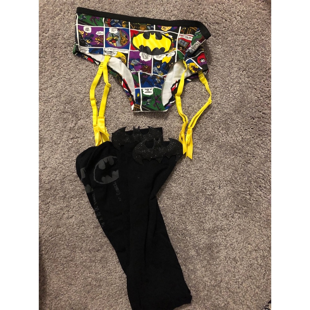 Batman panties & thigh high tights